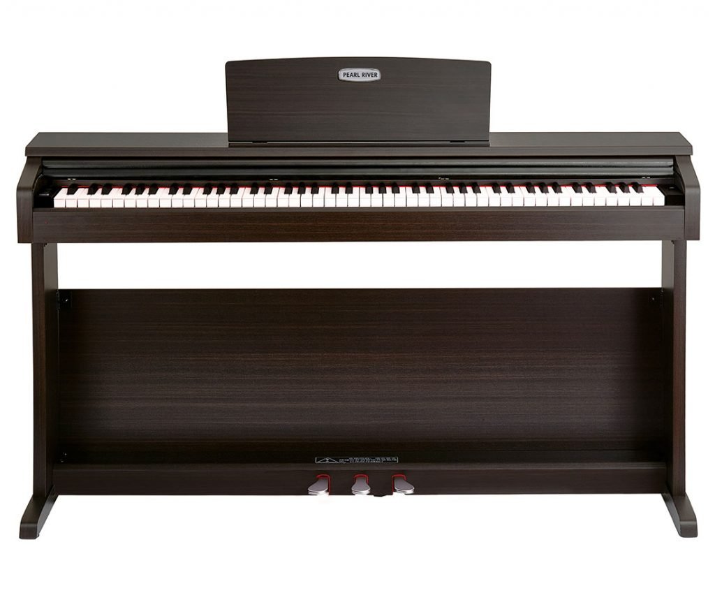 Pearl River V03 Digital Piano Rosewood Straight On