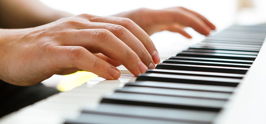 Playing piano
